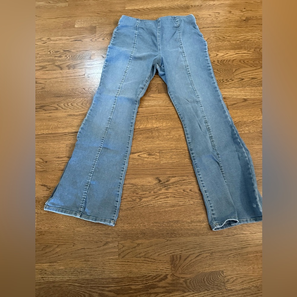 INC International Concepts Light Blue Flare Jeans